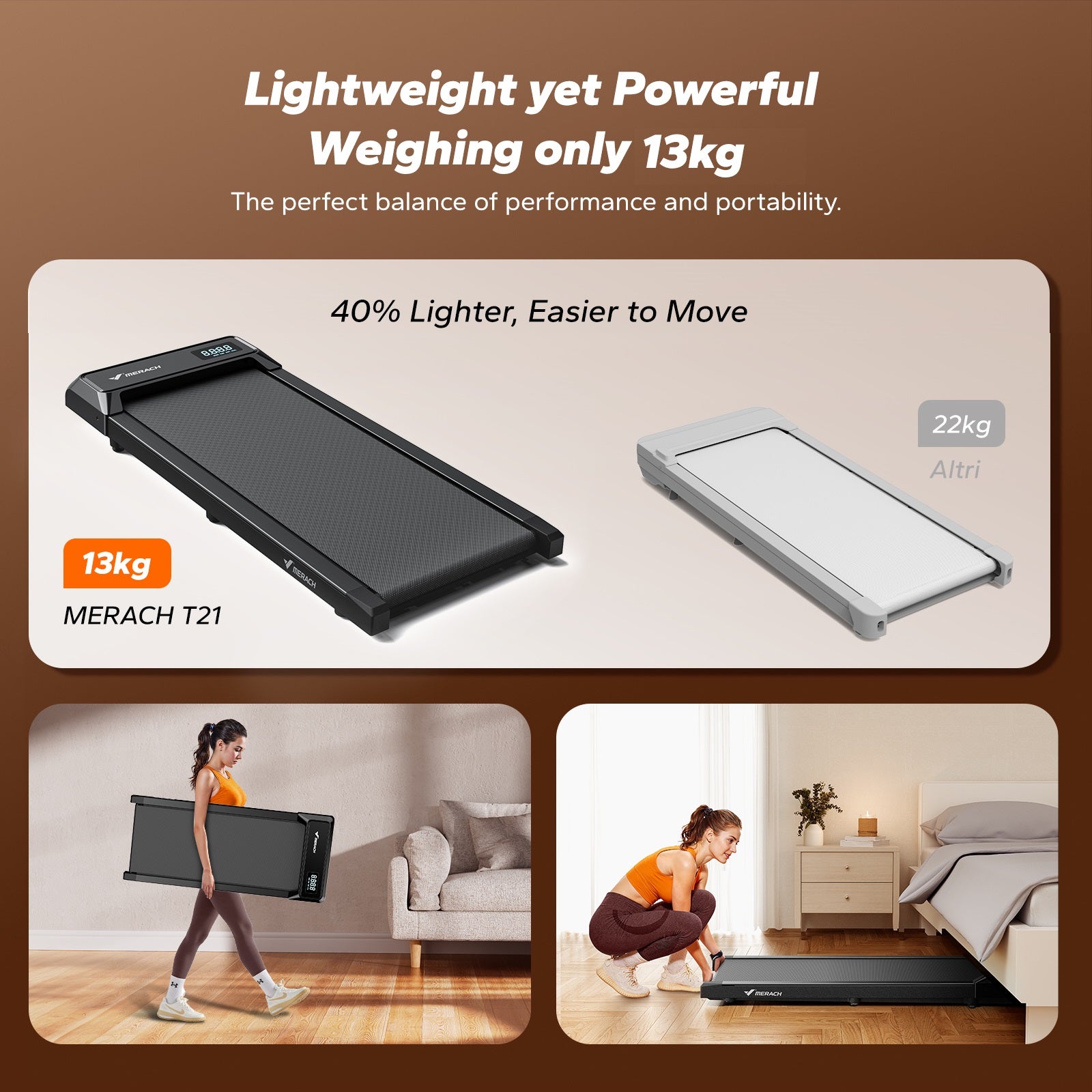 MERACH T21B1 3-in-1 Treadmill
