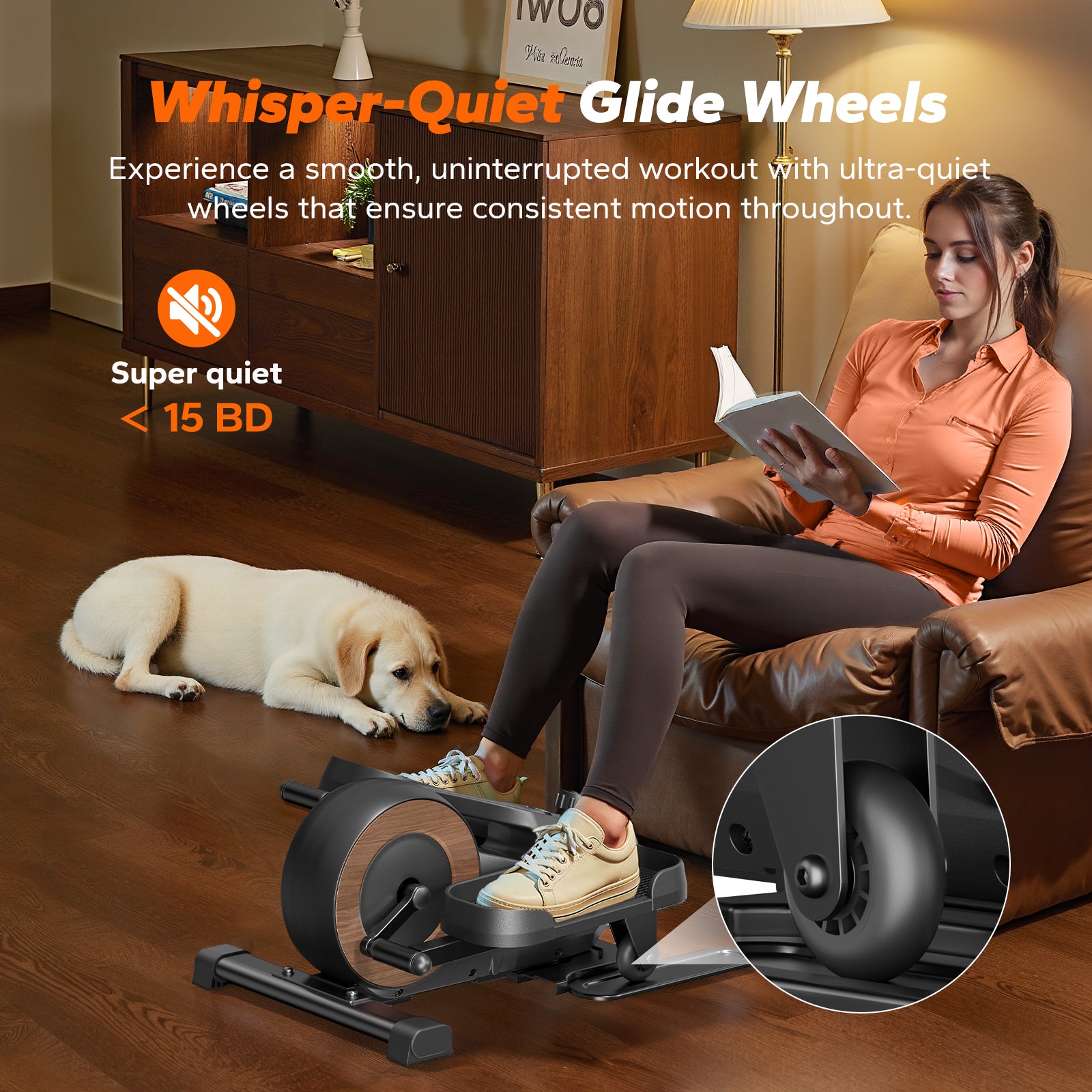 Merach E43B1 Mini Elliptical Trainer