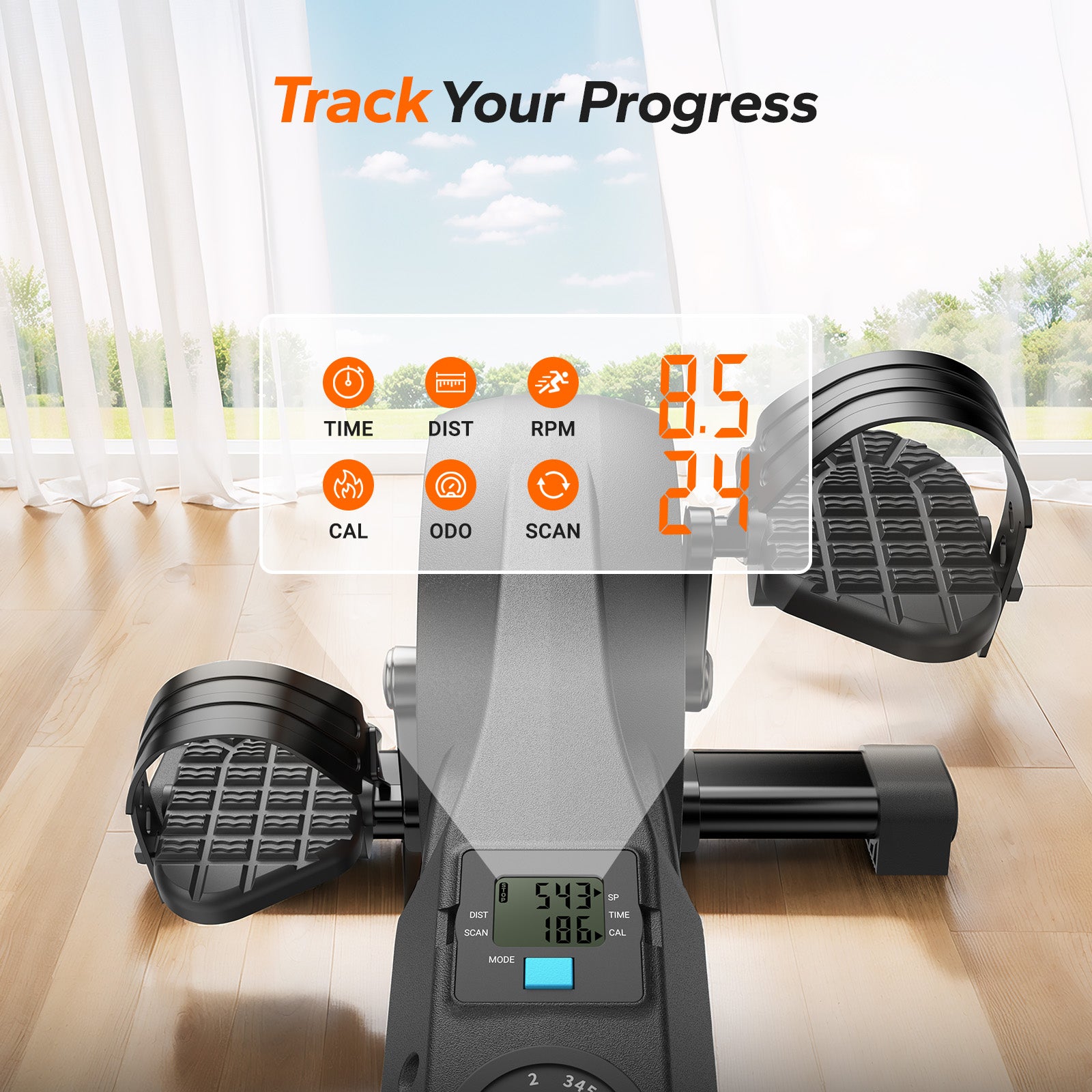 Merach E43B2 Mini Elliptical Trainer