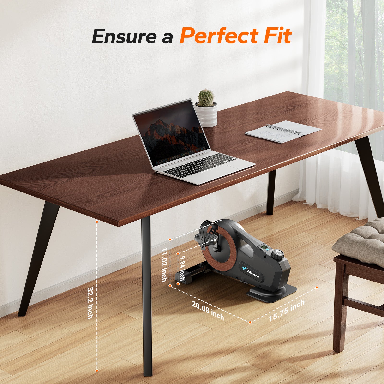 Merach E43B2 Mini Elliptical Trainer