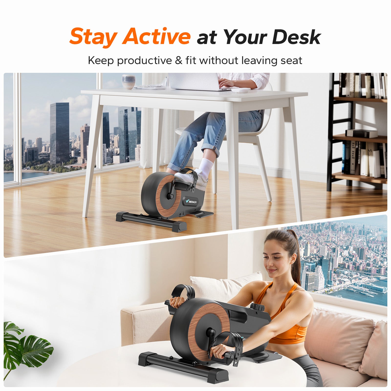 Merach E43B2 Mini Elliptical Trainer