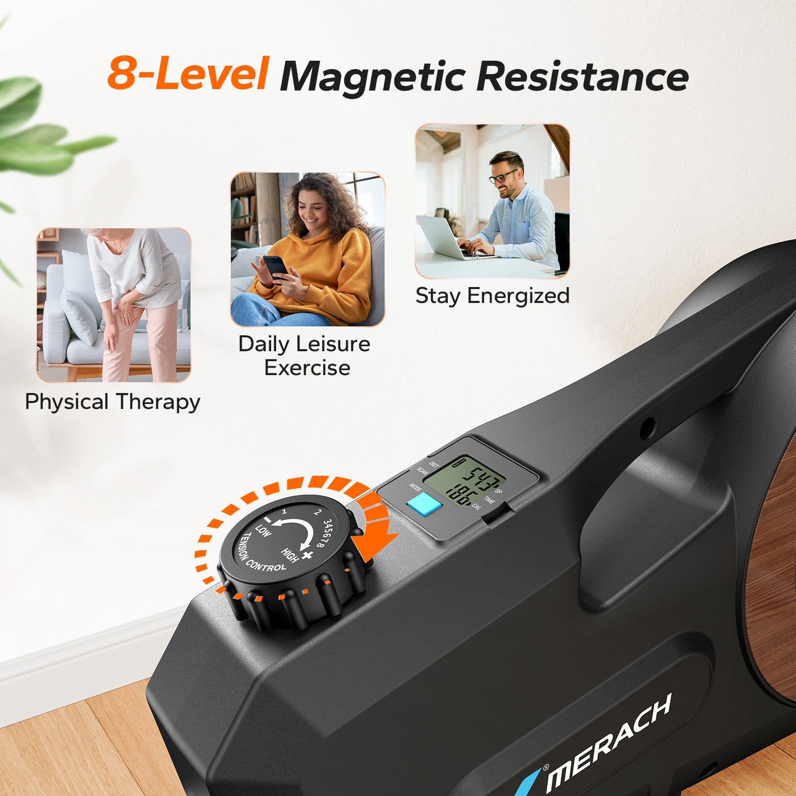 Merach E43B2 Mini Elliptical Trainer