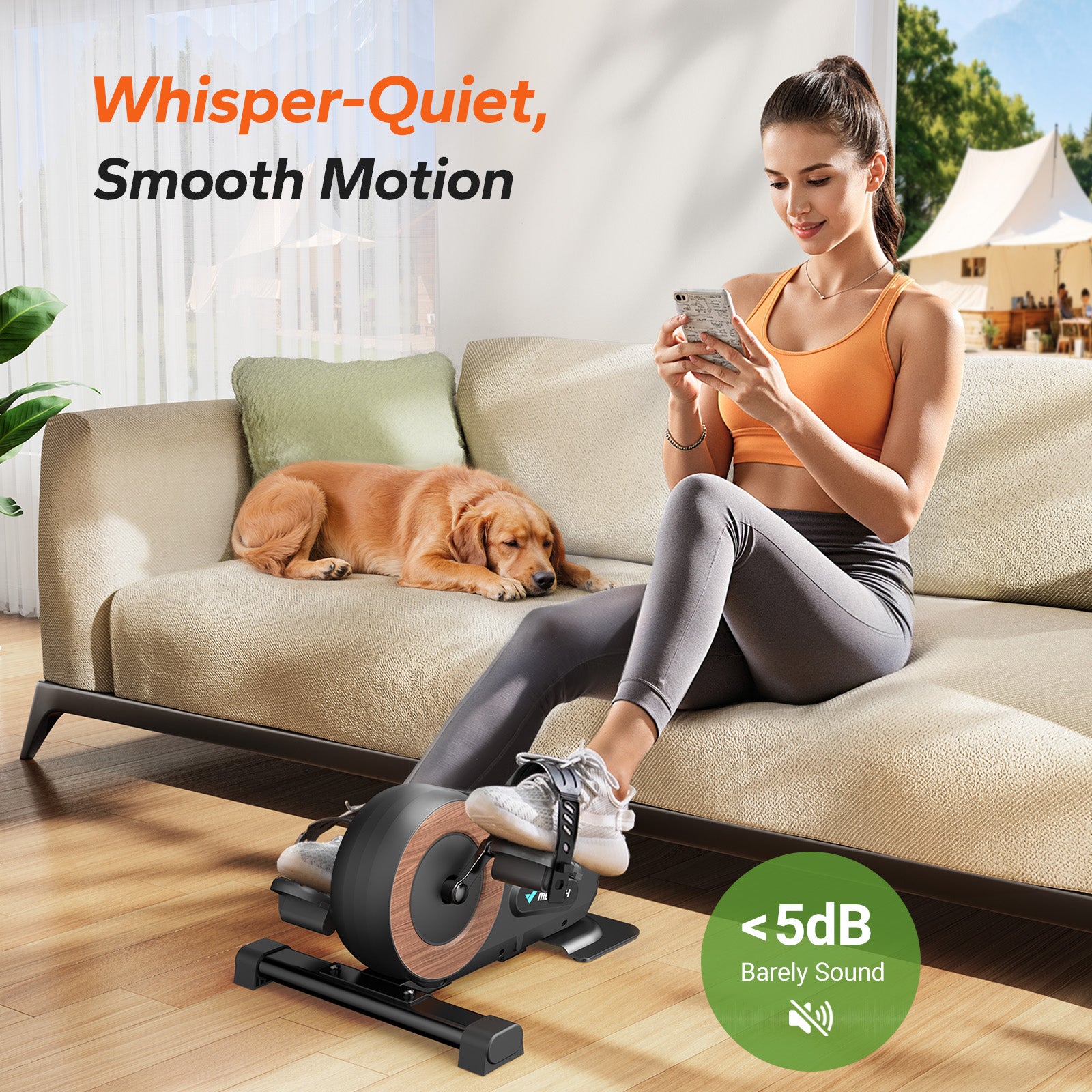 Merach E43B2 Mini Elliptical Trainer