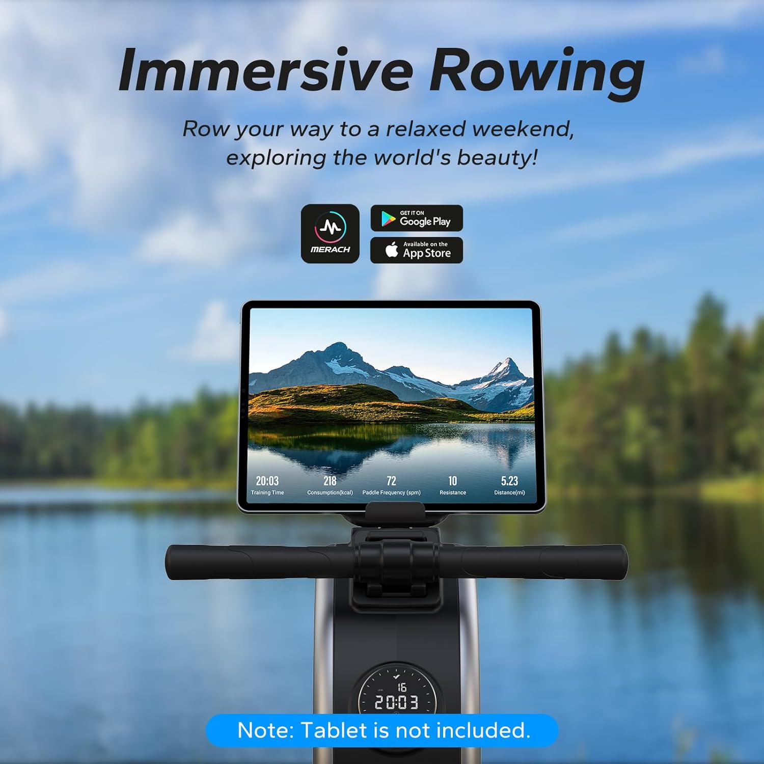 MERACH Q1S Pro Smart Electromagnetic Rowing Machine