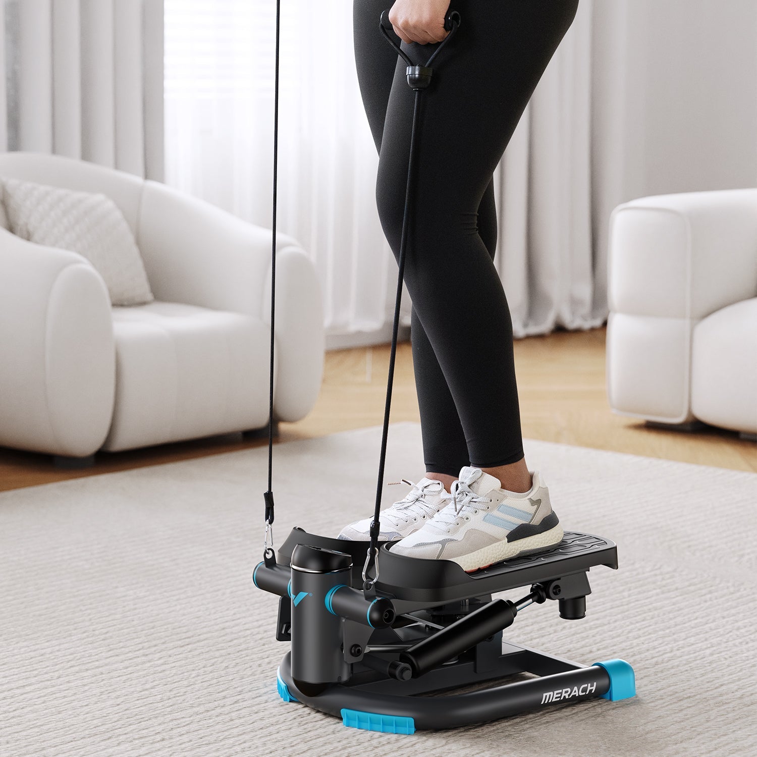 MERACH 2403B1 3-in-1 Mini Stair Steppers