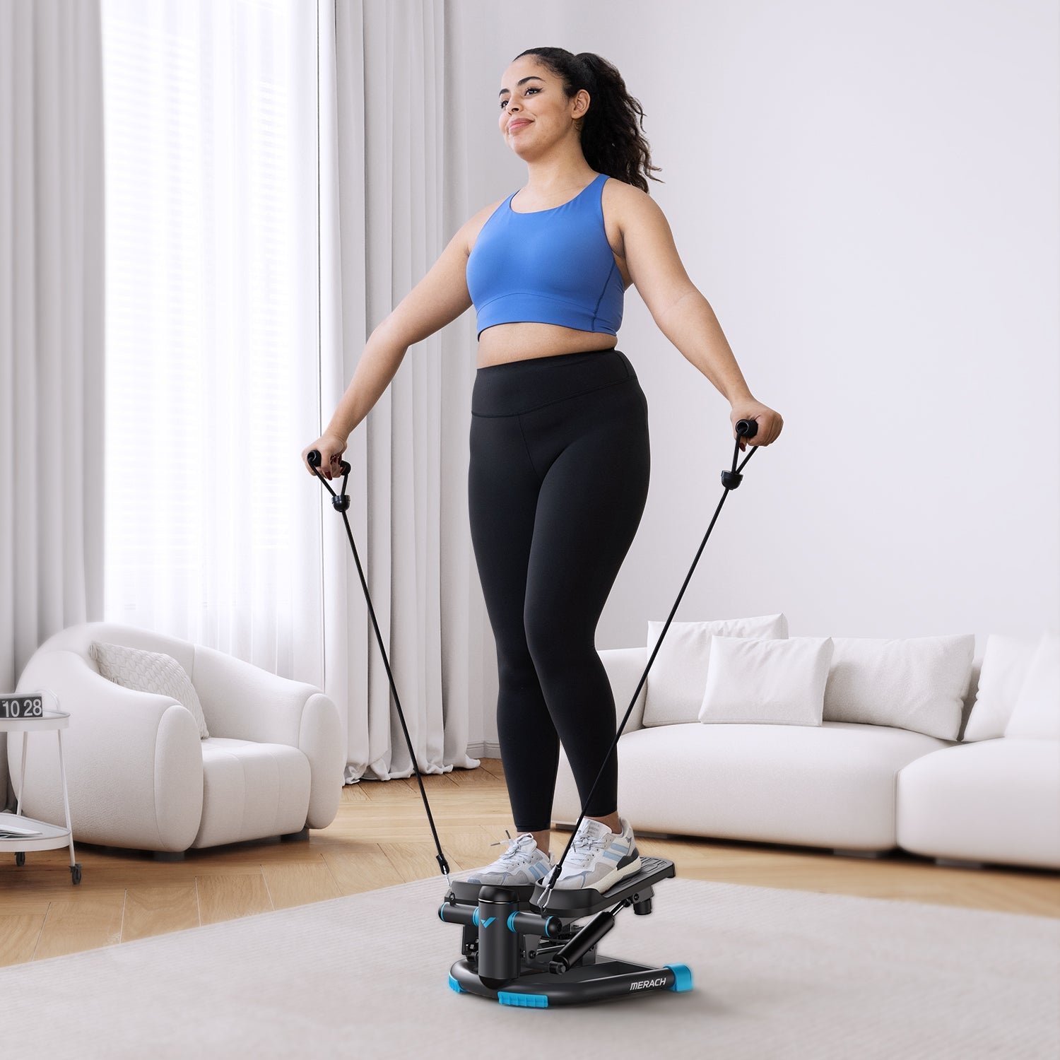 MERACH 2403B1 3-in-1 Mini Stair Steppers