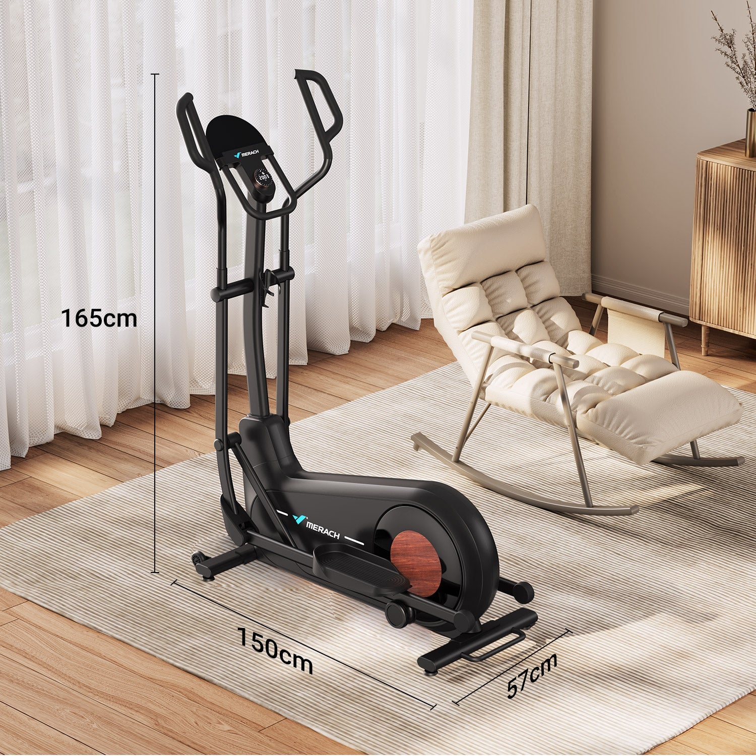 MERACH  E27B1 Self-Powered Elliptical Machine