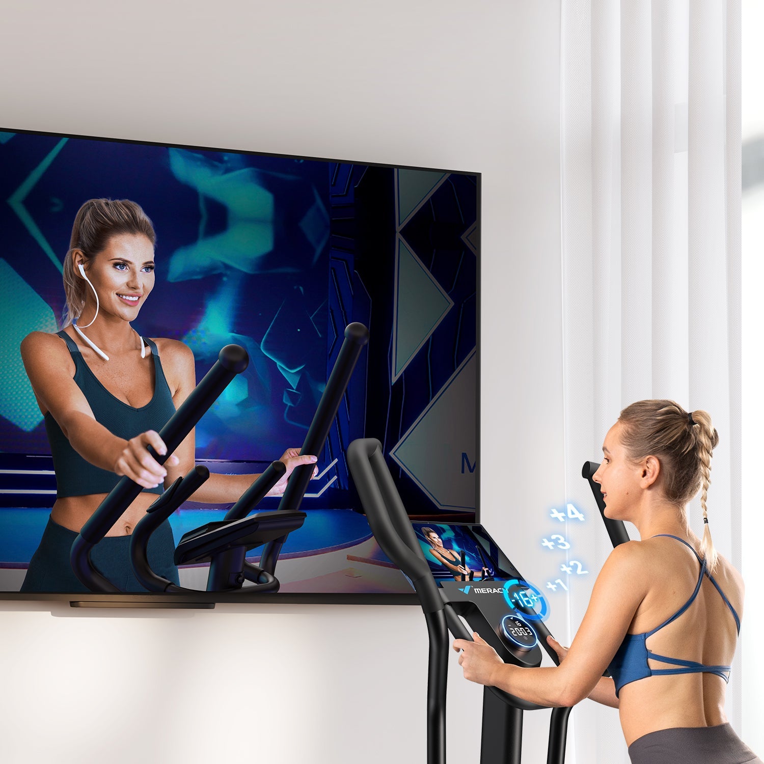 MERACH  E27B1 Self-Powered Elliptical Machine