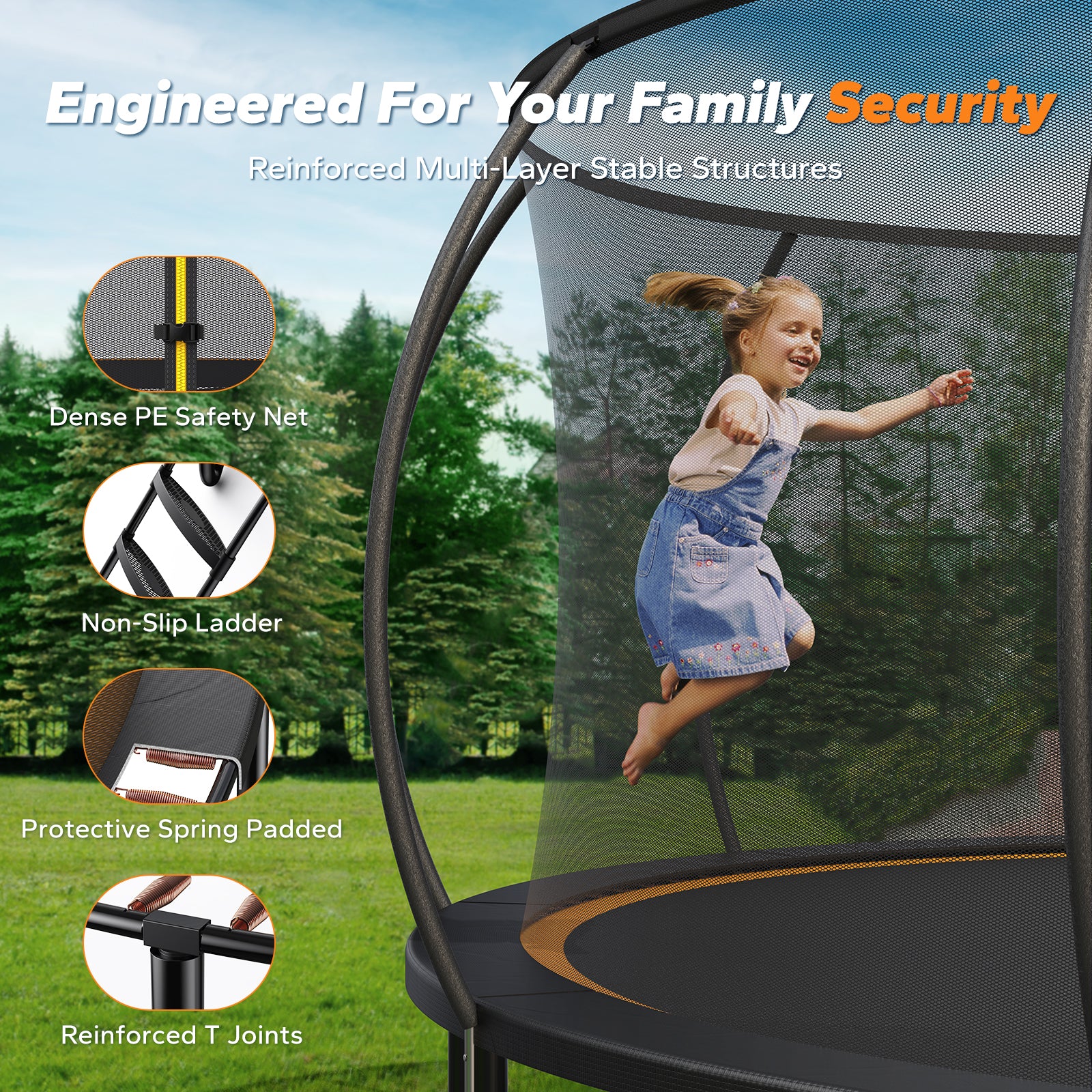 MERACH 2429 Outdoor Trampolines