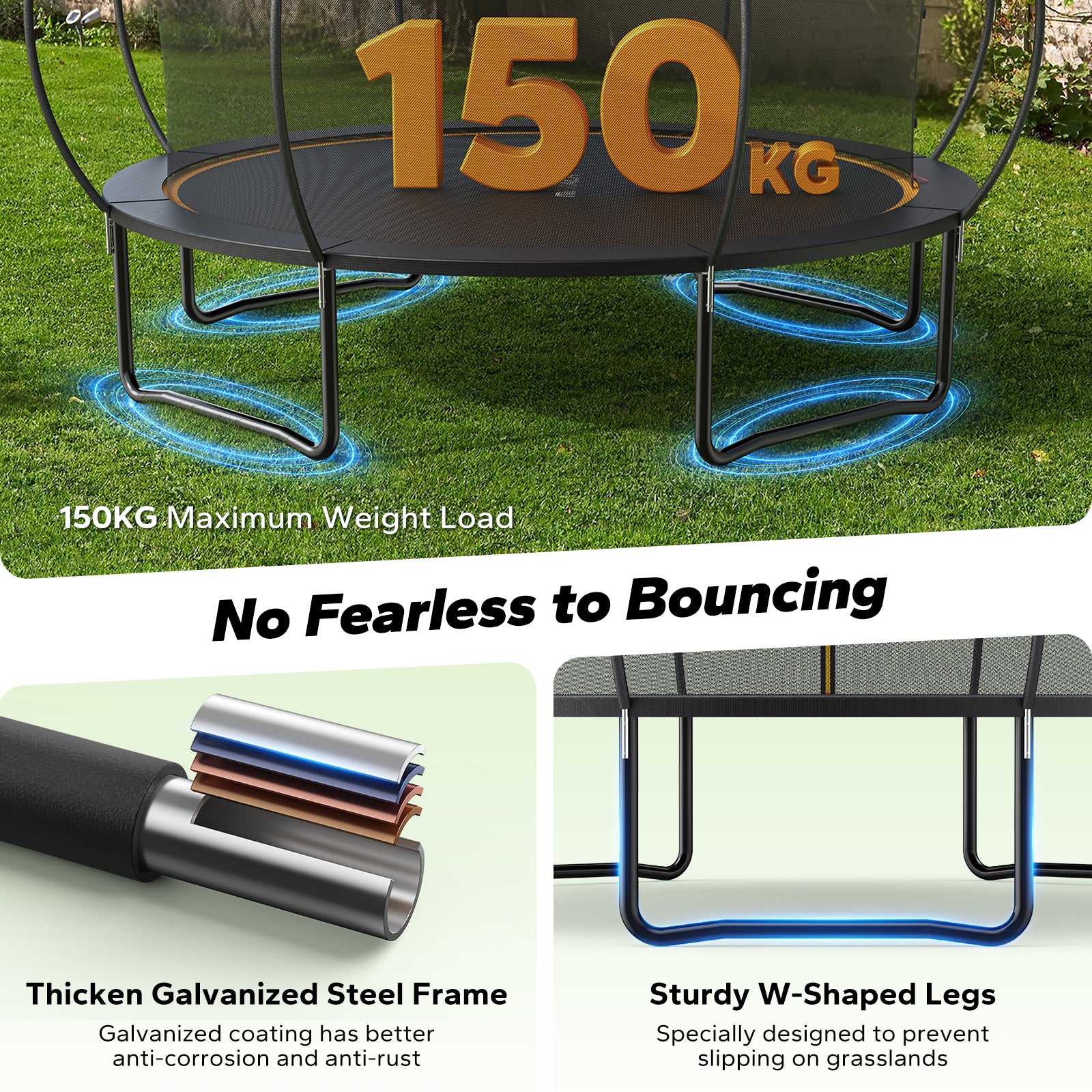 MERACH 2429 Outdoor Trampolines
