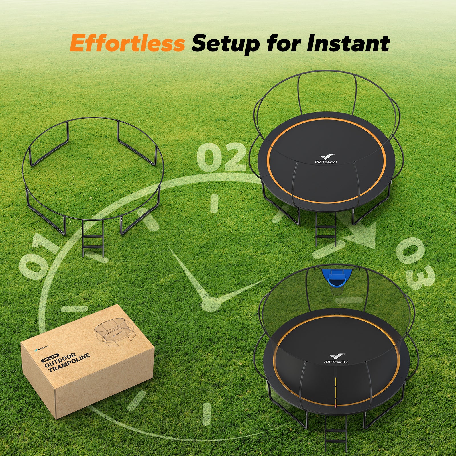 MERACH 2429 Outdoor Trampolines