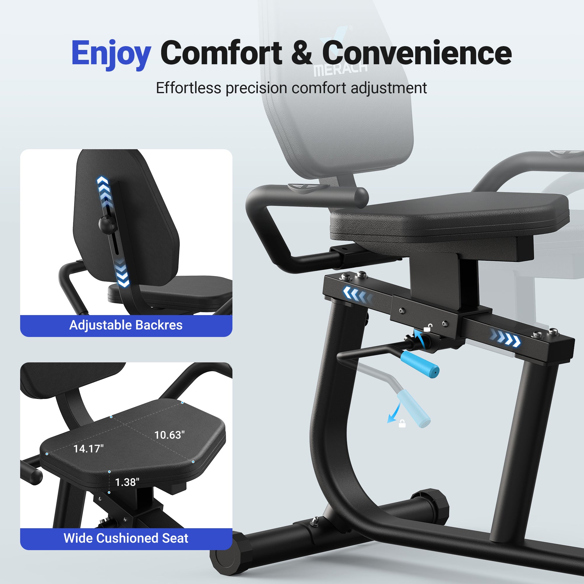 MERACH S23B1 Recumbent Exercise Bike