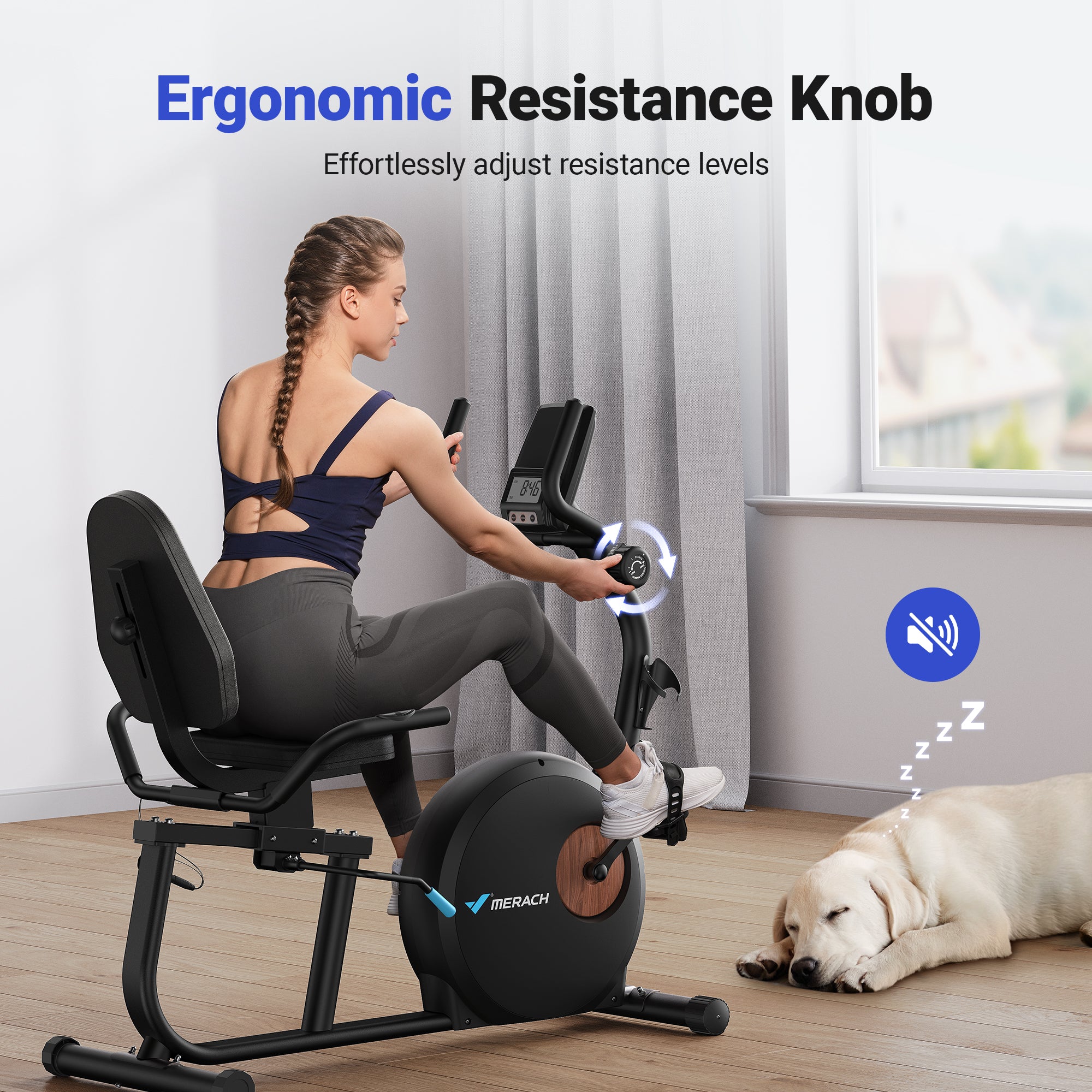 MERACH S23B1 Recumbent Exercise Bike