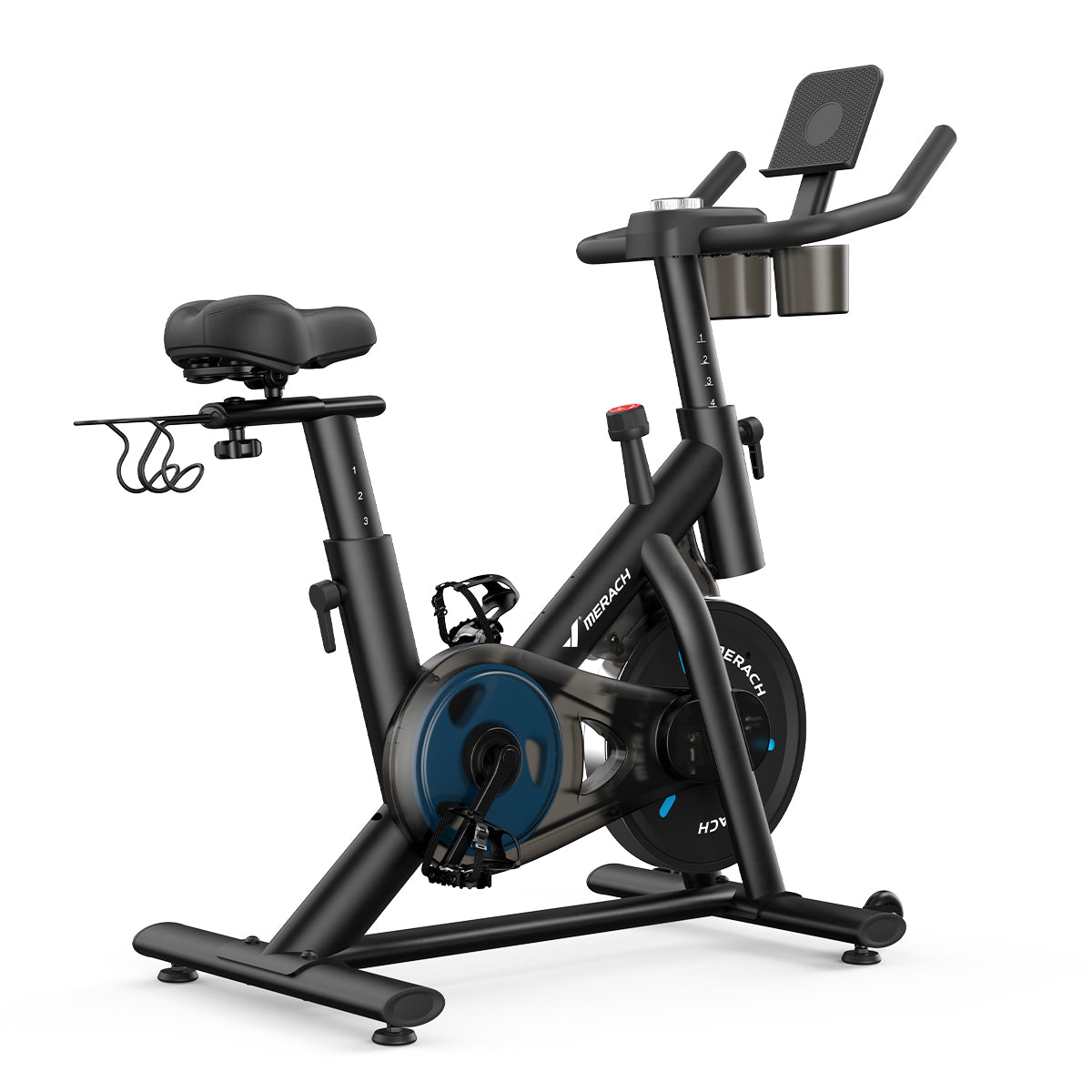MERACH S26B2 Magnetic Bike with Dumbbell Rack