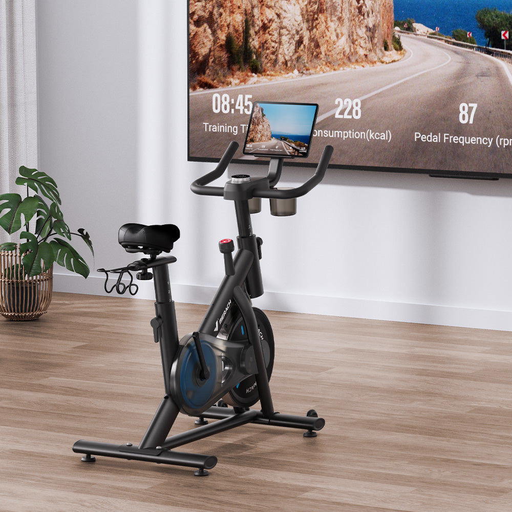MERACH S26B2 Magnetic Bike with Dumbbell Rack