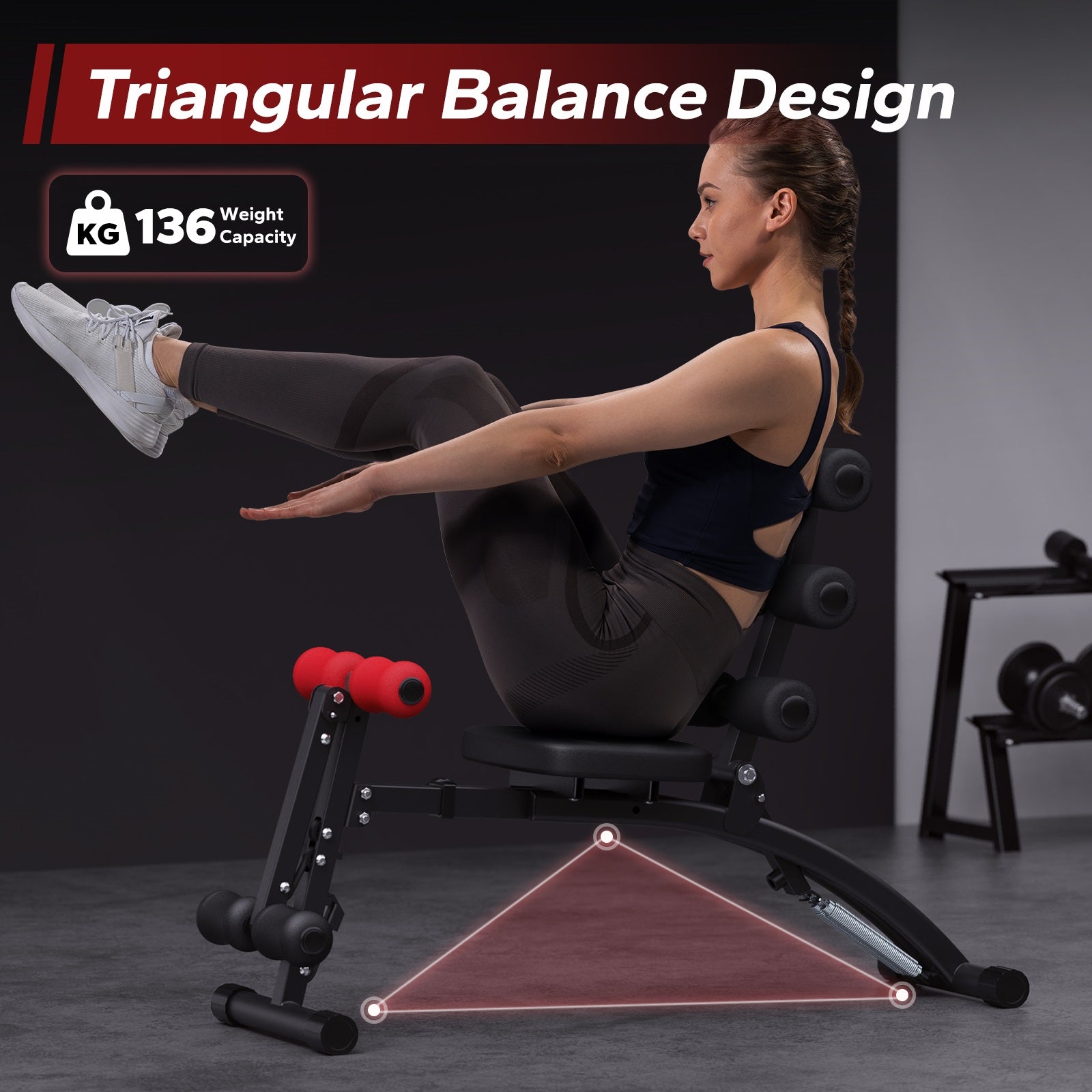 MERACH 2415 Multi-Functional Adjustable Ab Trainer