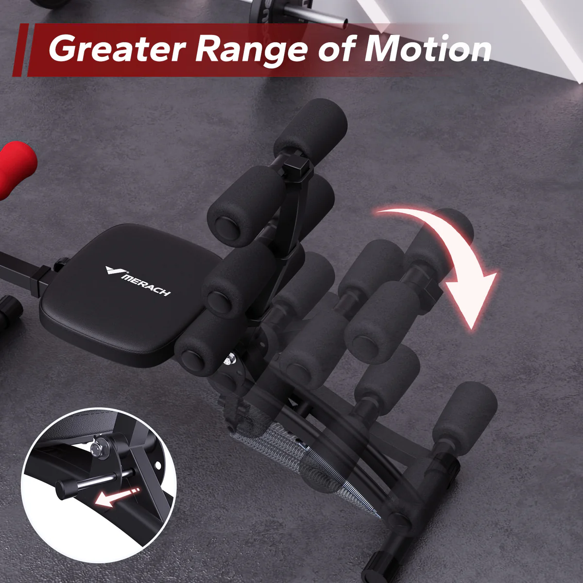MERACH 2415 Multi-Functional Adjustable Ab Trainer