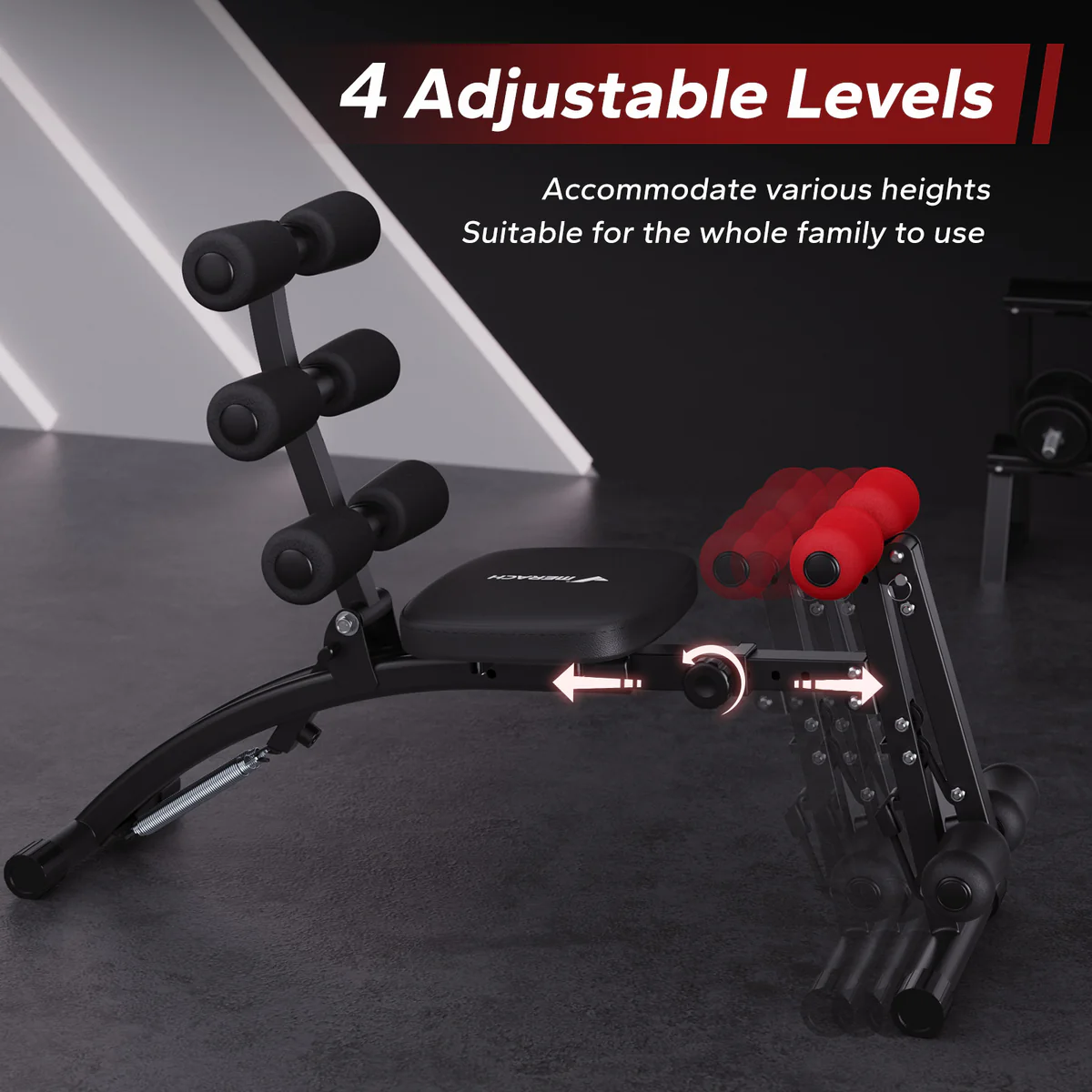 MERACH 2415 Multi-Functional Adjustable Ab Trainer