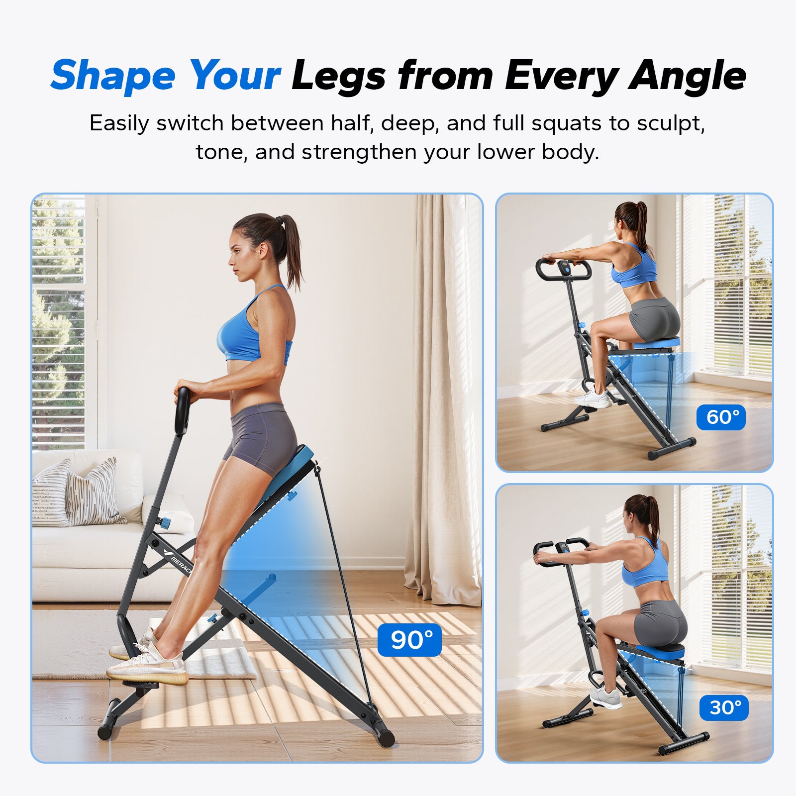MERACH R07 Full-Body Workout Squat Assist Trainer