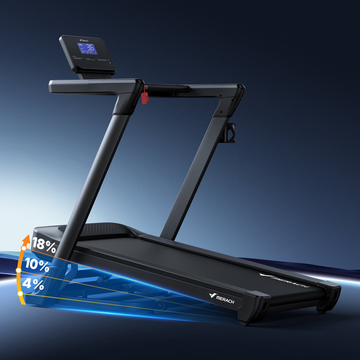 Merach T31B1 Treadmill with 18% Auto Incline