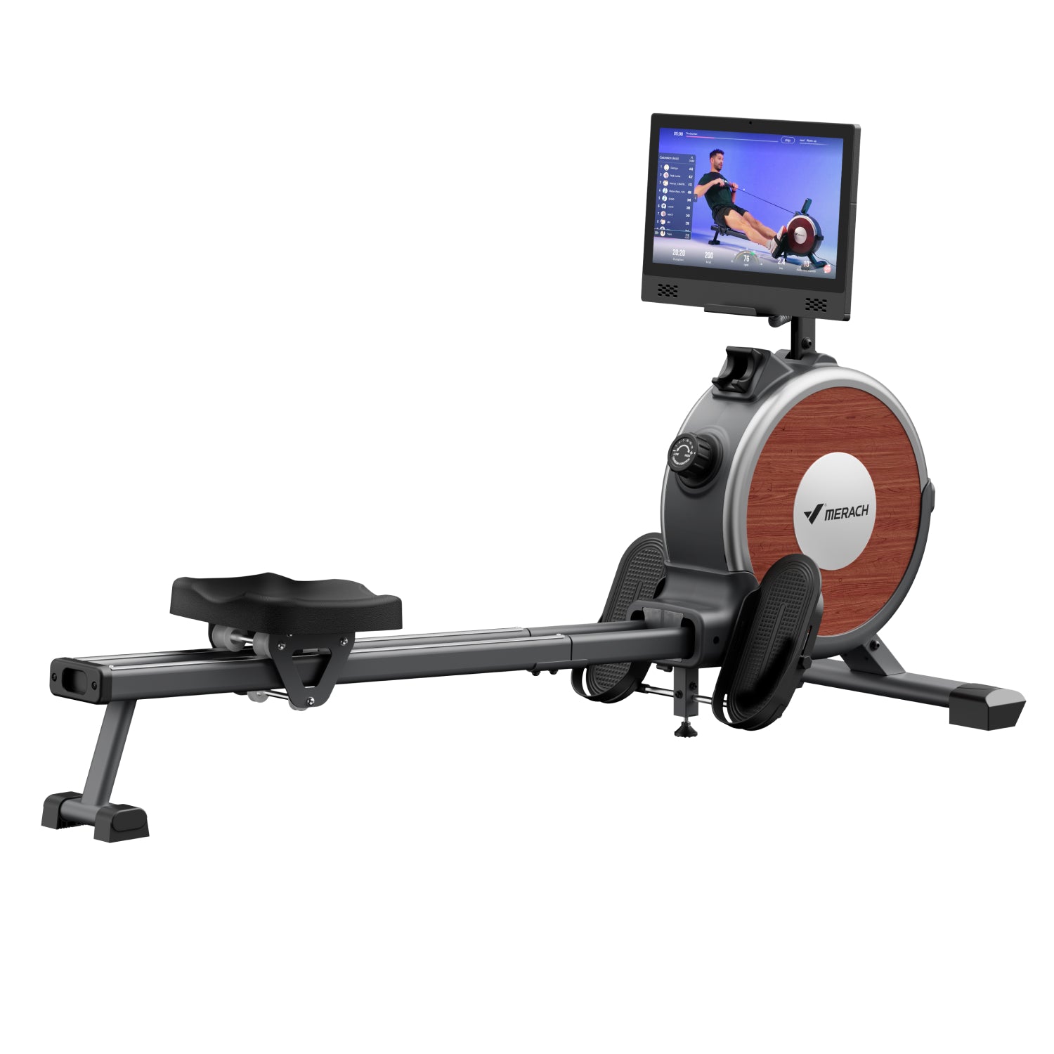 Merach Q1S 3.0 Magnetic Rower with 15.6” Large Screen