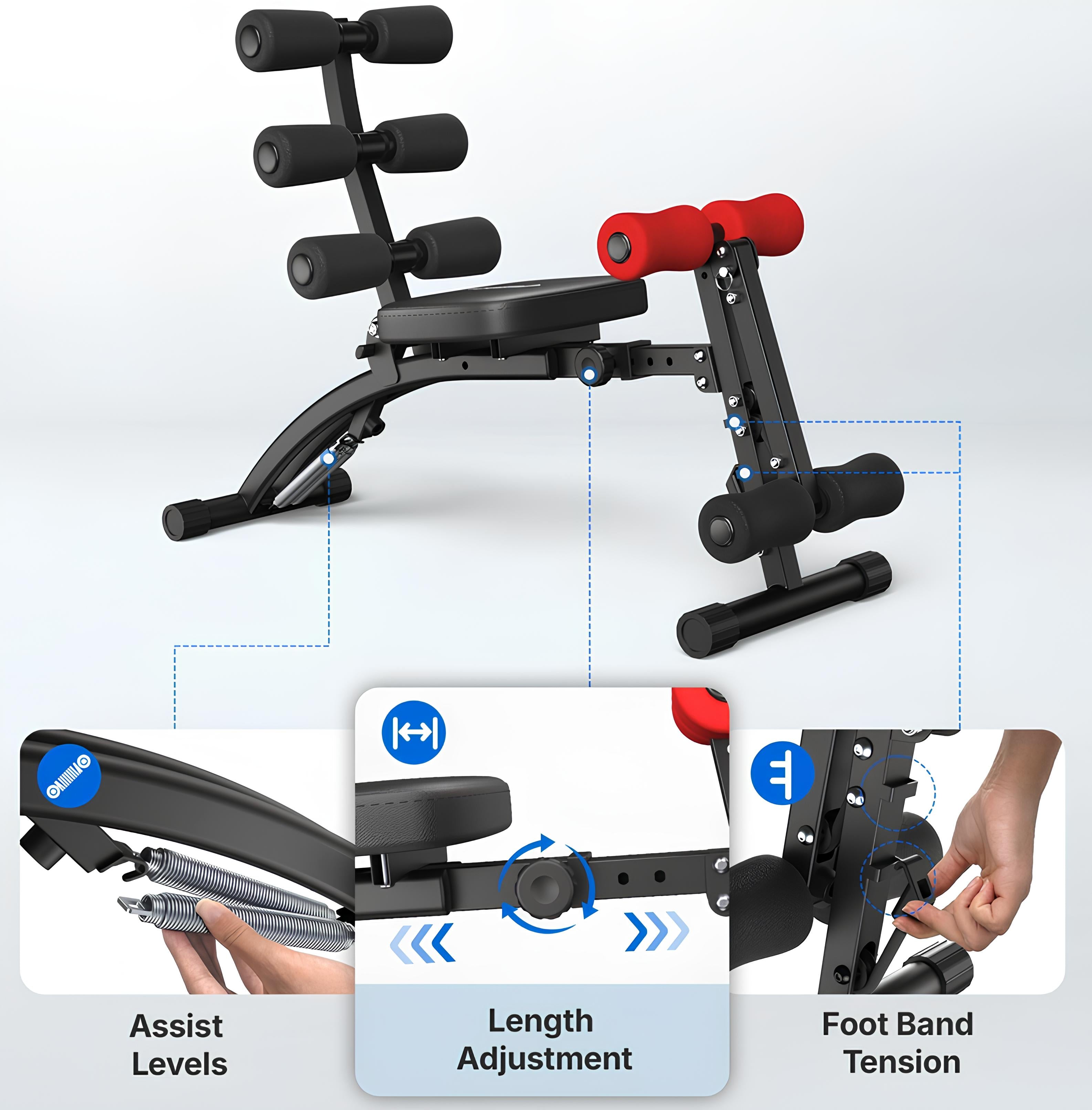 Merach 2415 Multi-Functional Adjustable Ab Trainer