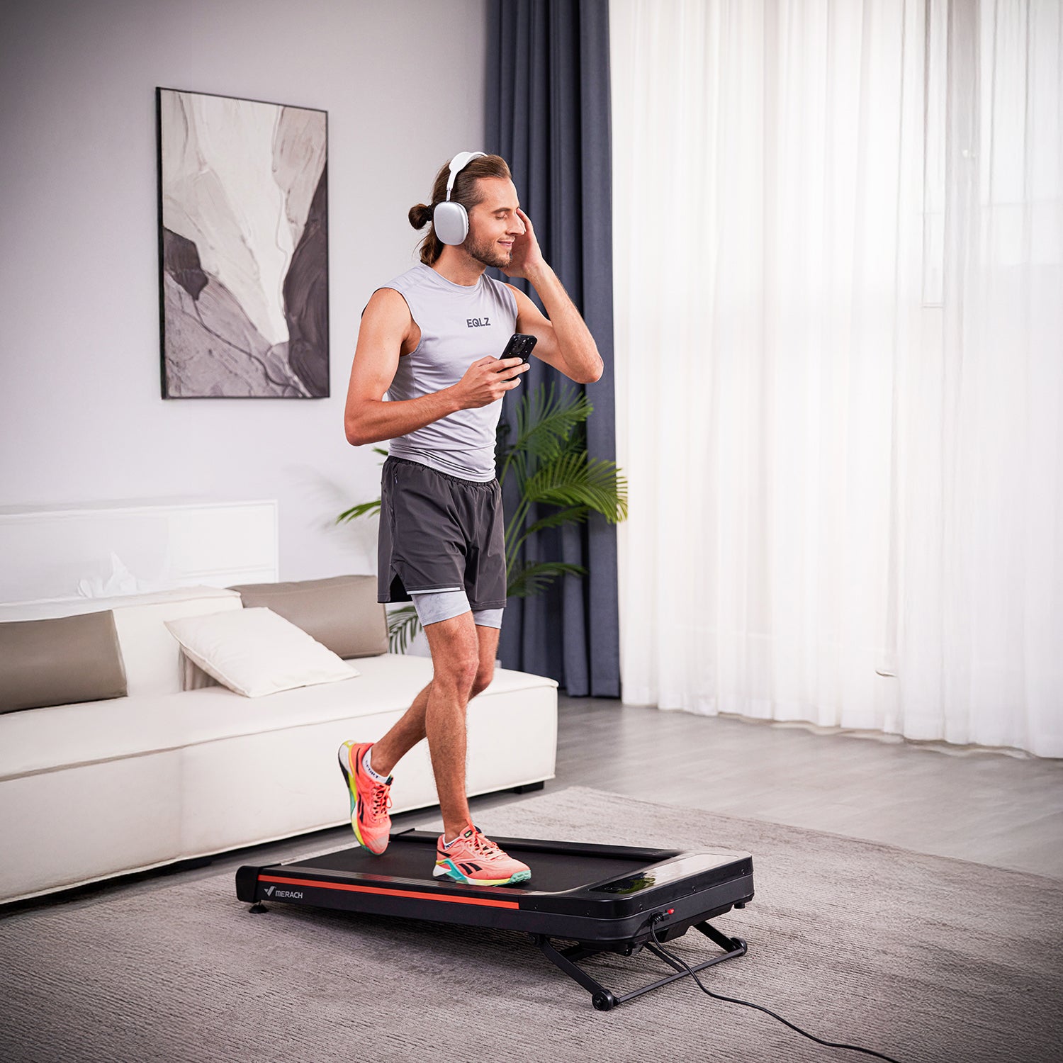 MERACH NovaWalk W50 WalkPad with 12% Auto Incline