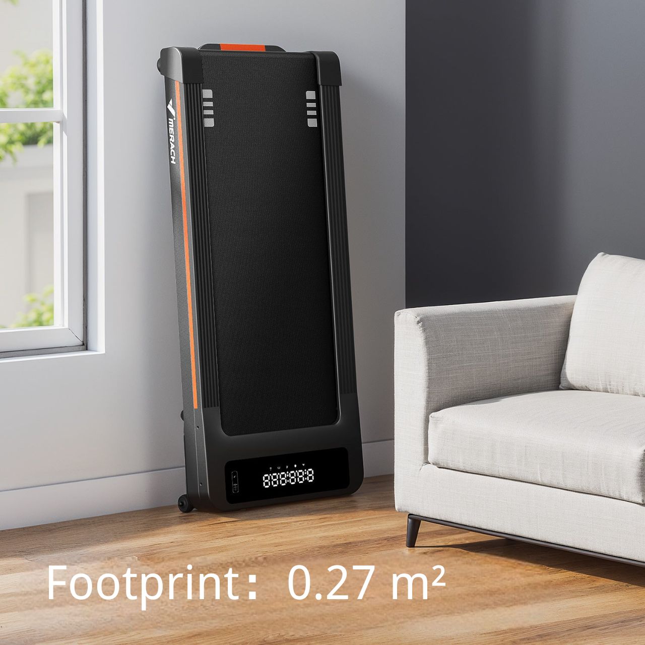 Merach NovaWalk W50 WalkPad with 12% Auto Incline