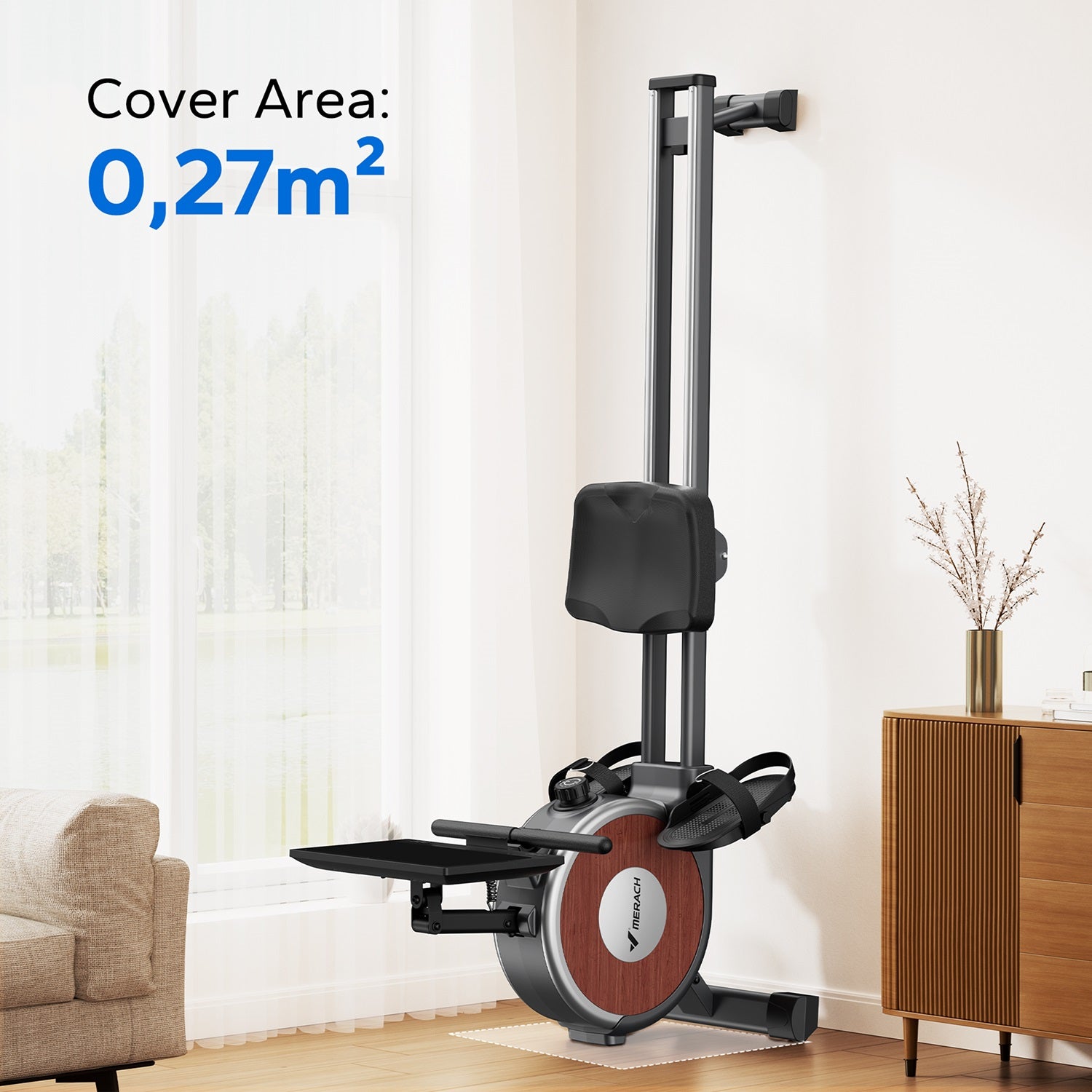 Merach Q1S 3.0 Magnetic Rower with 15.6” Large Screen