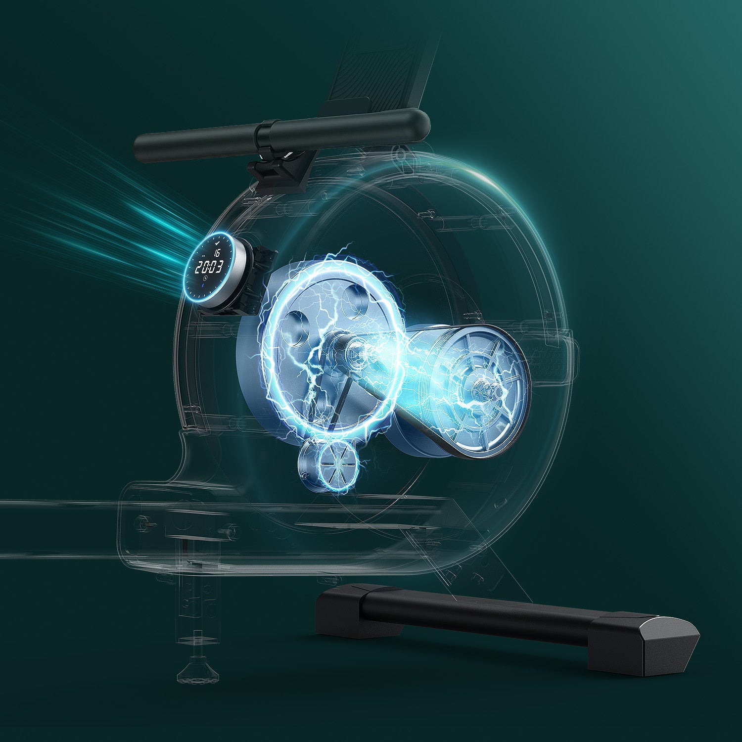 Merach Q1S Pro 2.0 Self-Powered Smart Electromagnetic Rowing Machine