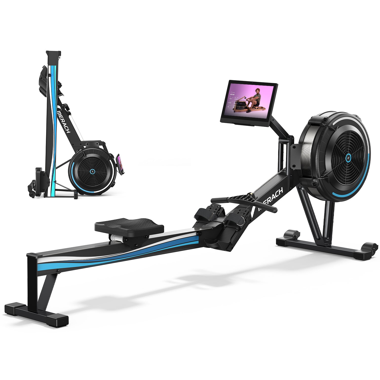Merach R50 Pro Air Rowing Machine with HD Screen