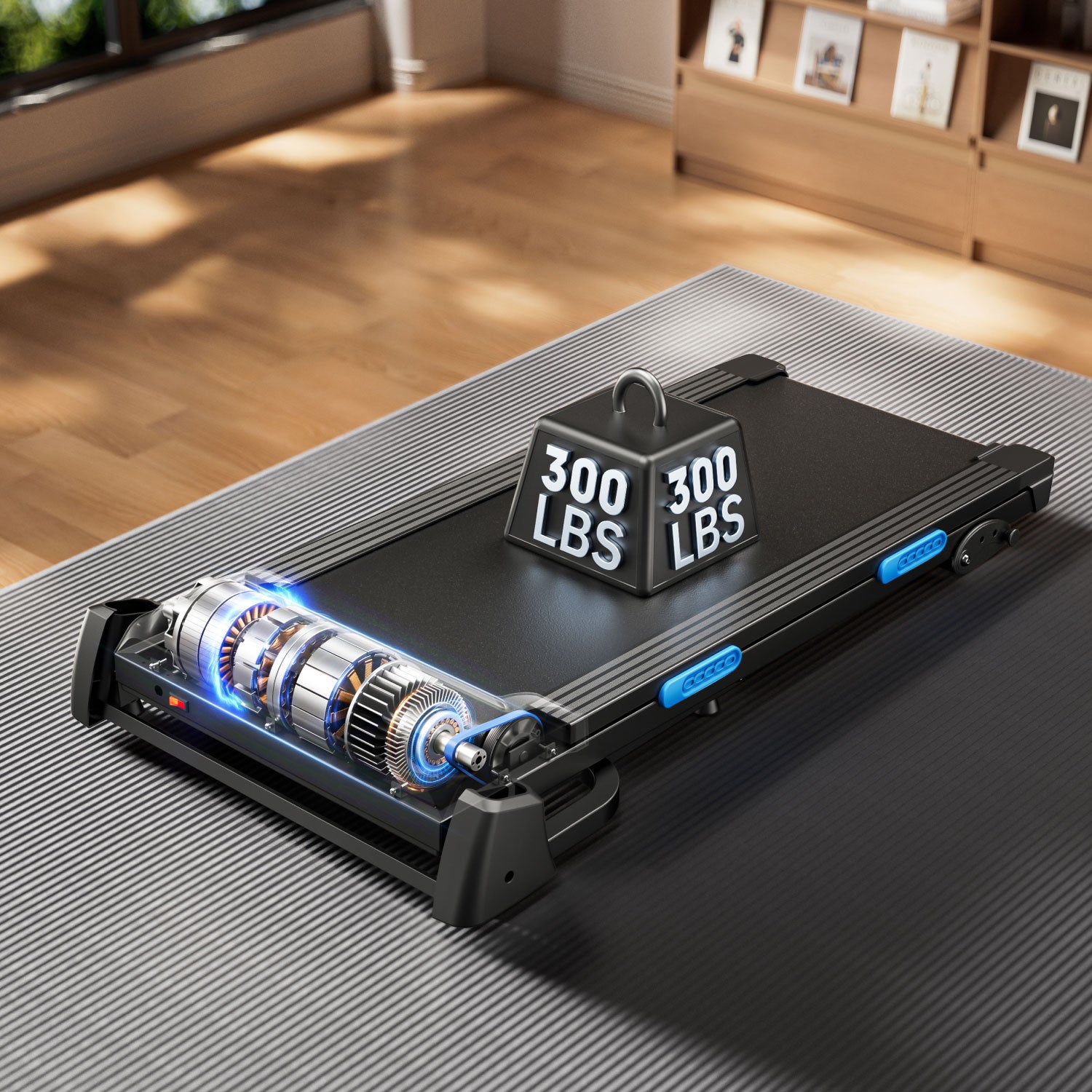 MERACH T12B2 Foldable Treadmill with 15% Auto Incline
