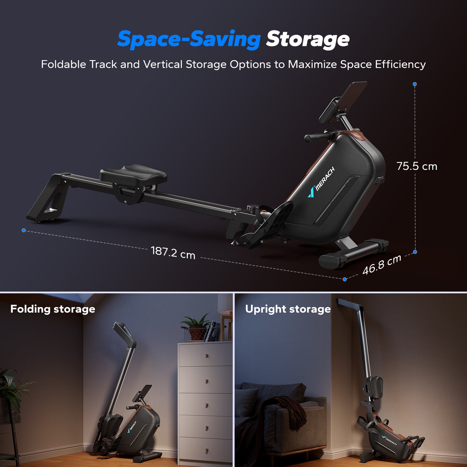MERACH R15 Pro Electromagnetic Rowing Machine