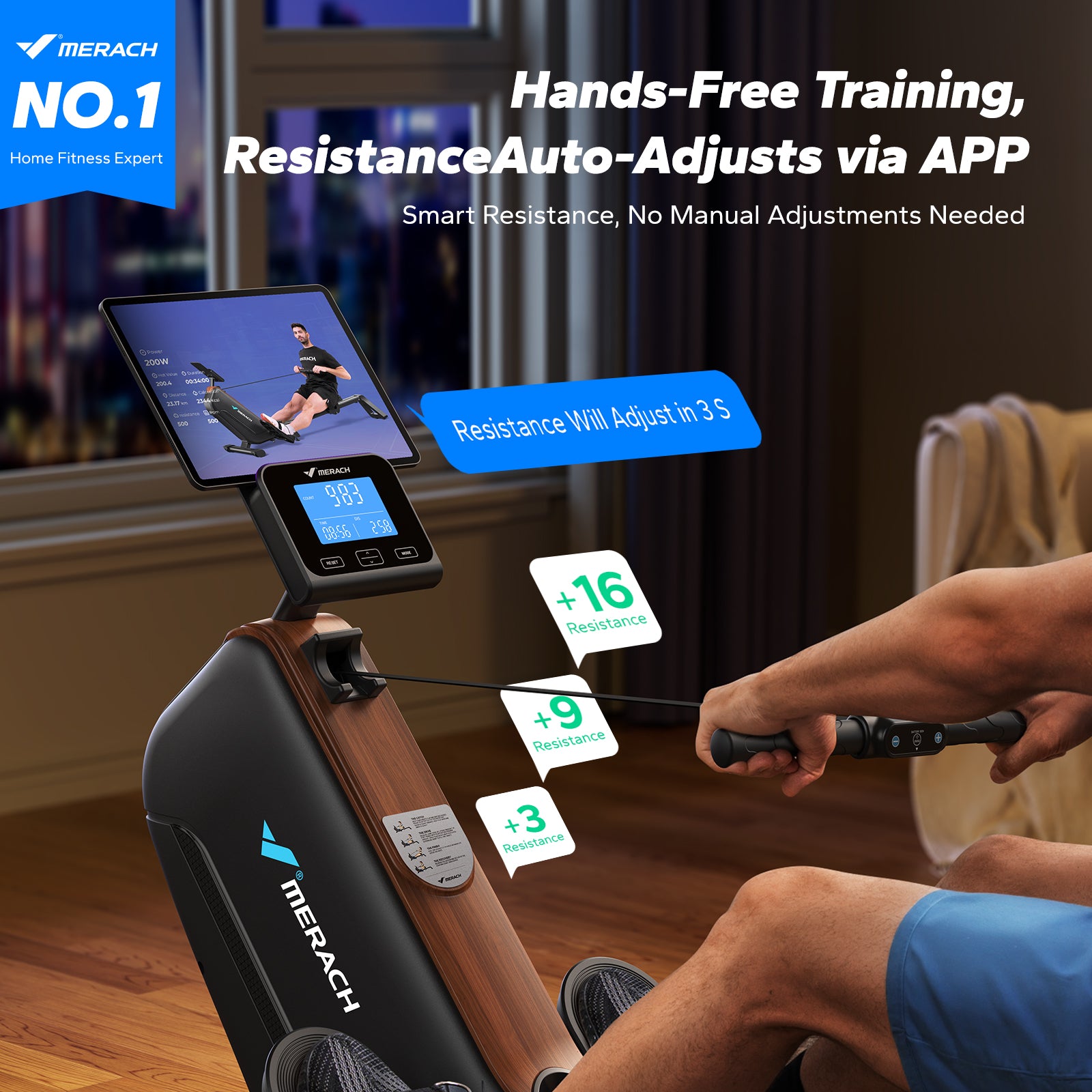 MERACH R15 Pro Electromagnetic Rowing Machine
