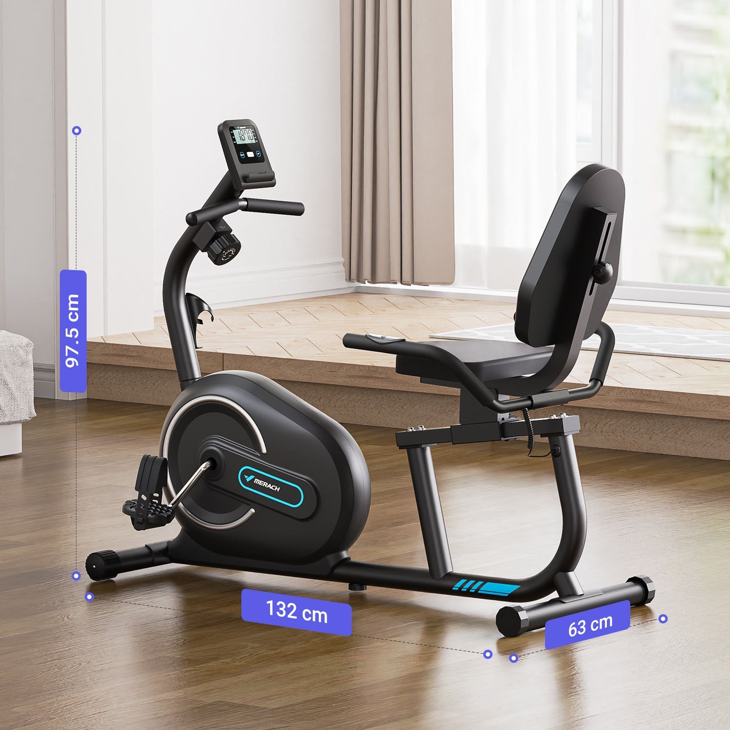 MERACH S08B1 Recumbent Exercise Bike