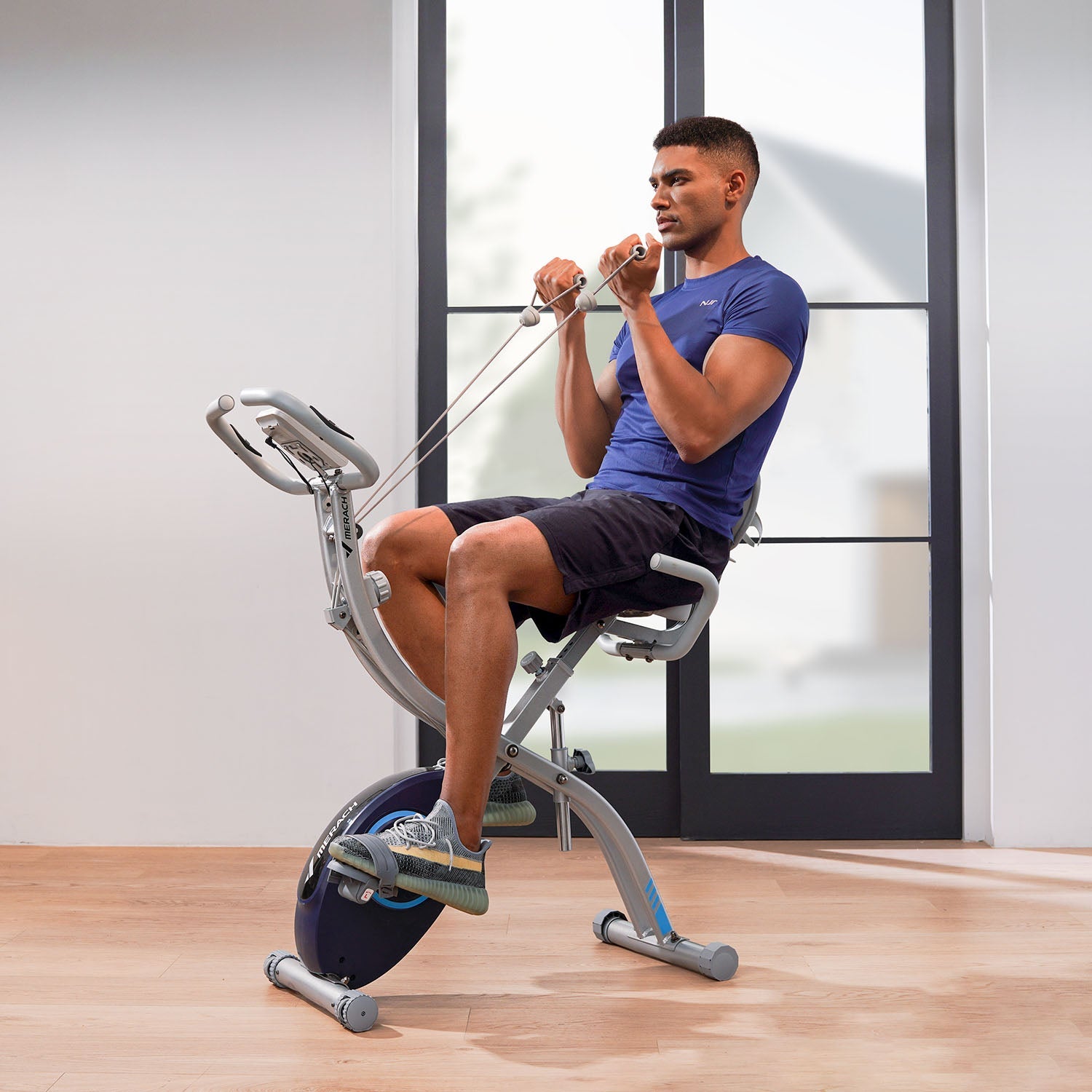 MERACH S15-Gray 4-in-1 Exercise Bike