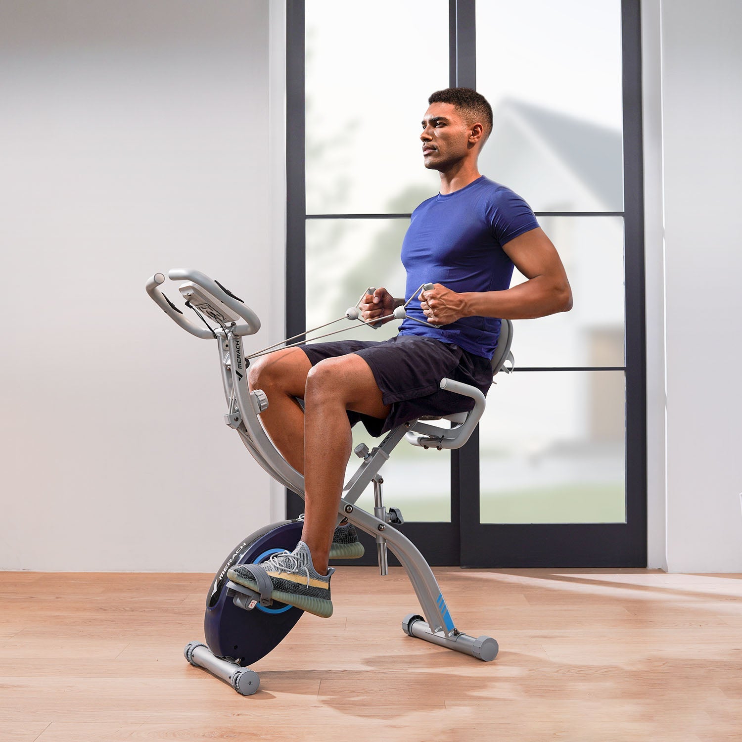 MERACH S15-Gray 4-in-1 Exercise Bike