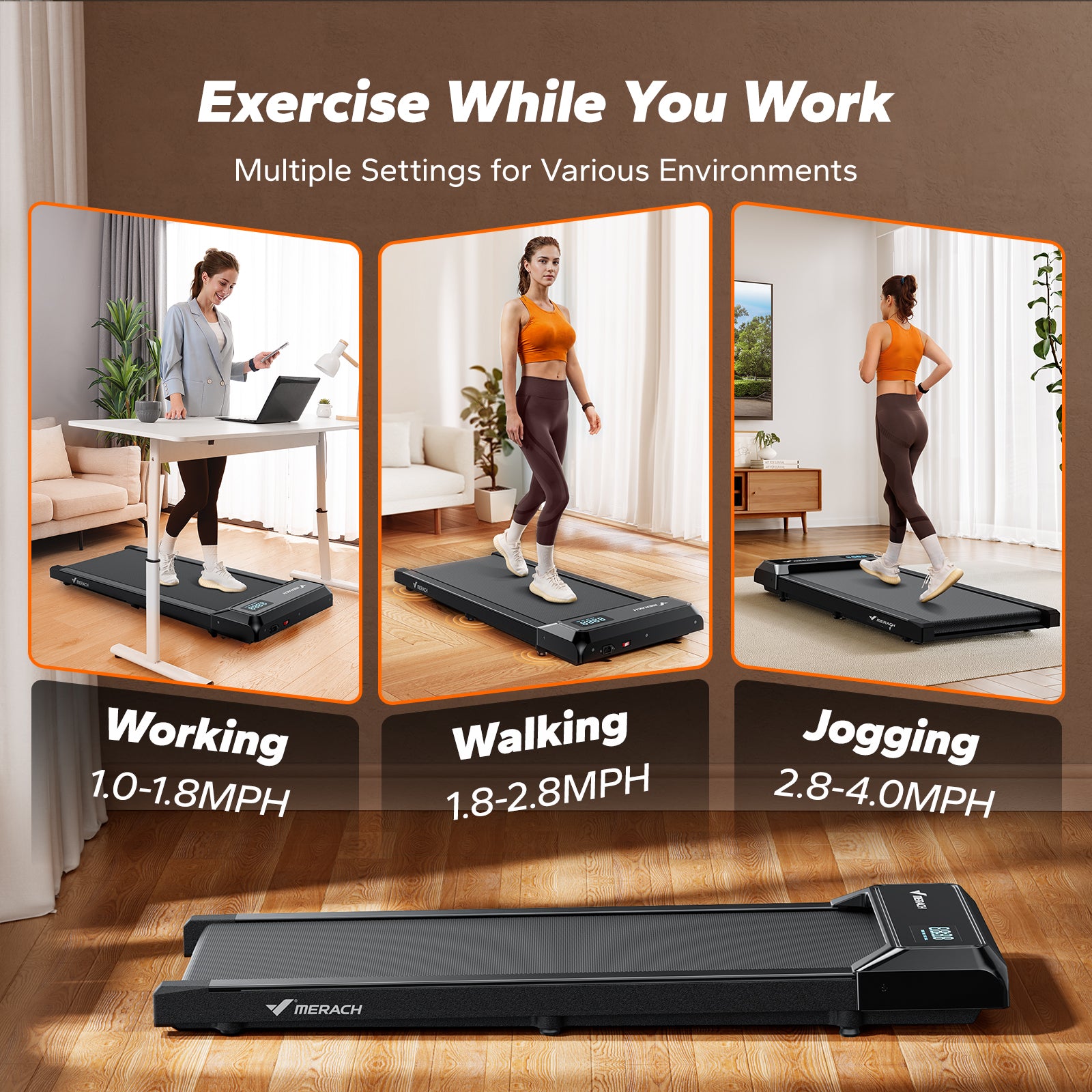 MERACH T21B1 3-in-1 Treadmill